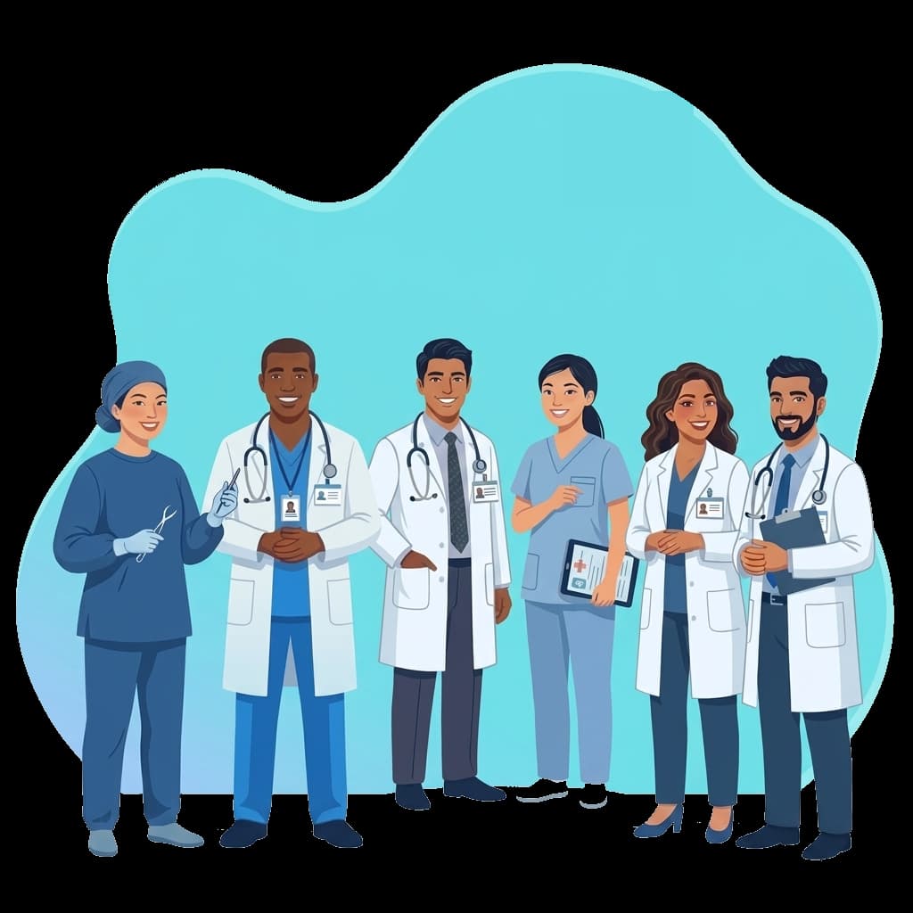 Medical professionals team - Locumize connects physicians with healthcare facilities